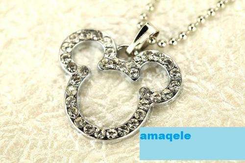 Mickey Mouse Necklace with lovely Crystals