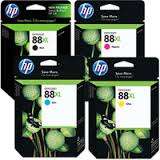 HP 88XL Ink (Magenta, Cyan, Yellow x 2)