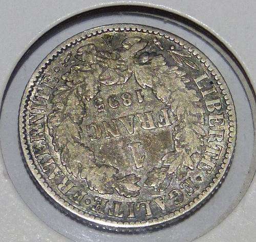 !!!!1895 SILVER 1 FRANK!!!! VERY OLD,VERY RARE. GRAB IT NOW AT R1 START