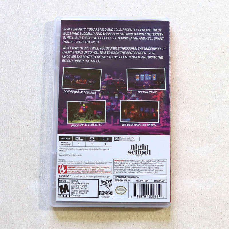 Nintendo Switch - Afterparty - Limited Run Games #95 - from the creators of Oxenfree