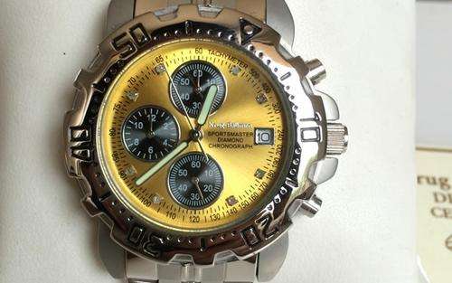 BRAND NEW Krug baumen 8 diamond chronograph watch