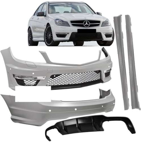 Mercedes W204 AMG look Front and rear Bumper