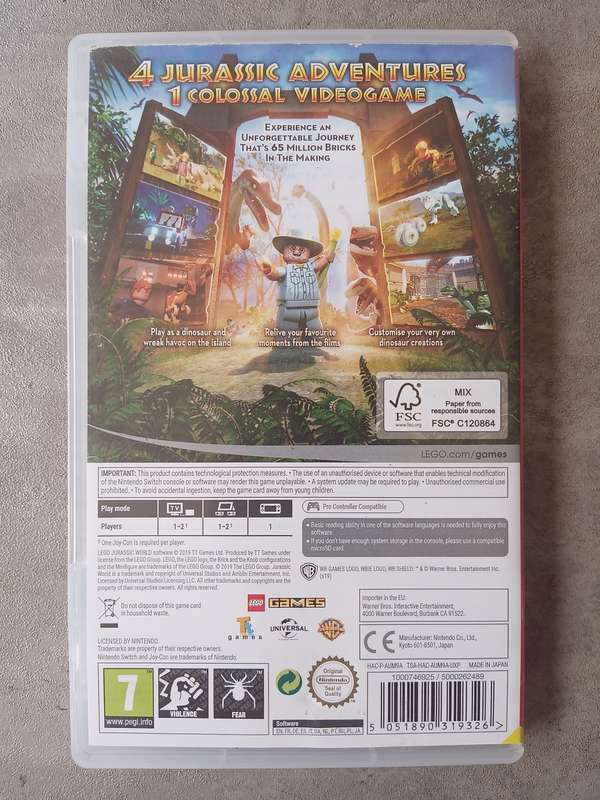 LEGO Jurassic World  (Nintendo Switch)