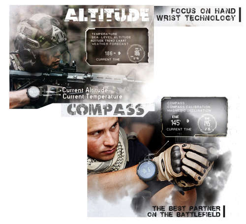 North Edge AP46 Compass Sports Watch