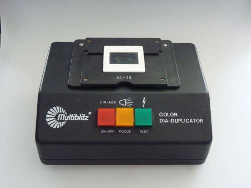 Multiblitz Color SLIDE-Duplicator. Made in W.Germany