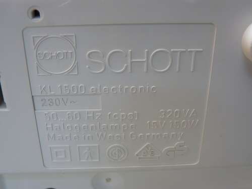 SCHOTT KL 1500 ELECTRONIC MACROLIGHT PLUS FOR STUDIO AND STILL PHOTOGRAPHY