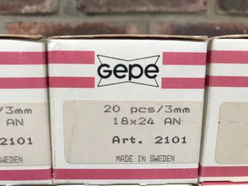 1 LOT OF 14 X GEPE #2101(20) GLASS SLIDES FOR 18X24 ANTI-NEWTON - never used