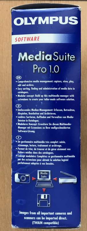 Olympus Media Suite Pro 1.0 Big Box Windows 95 98 complete Vintage Software