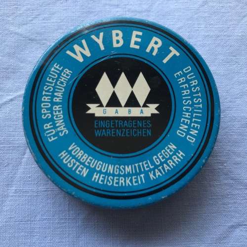 Wybert , Round Metal Box, vintage, collectors item, old, Germany,World War II