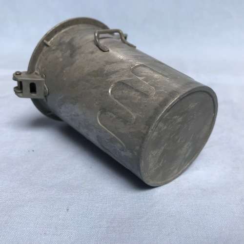 Rubish Bin pewter, mini figure, decoration item , collection item, approx. 9cm x 6cm