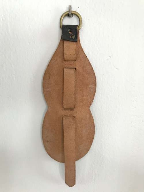 Vintage Brass Horse Medallions on Leather Strap