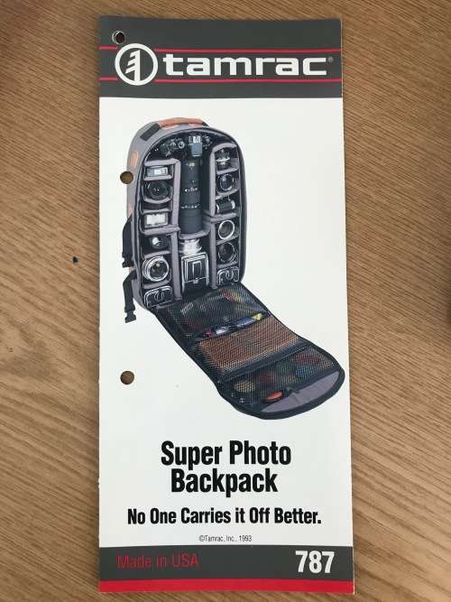 TAMRAC BACKPACK GREEN #787 , professional super photo backpack , in good condition