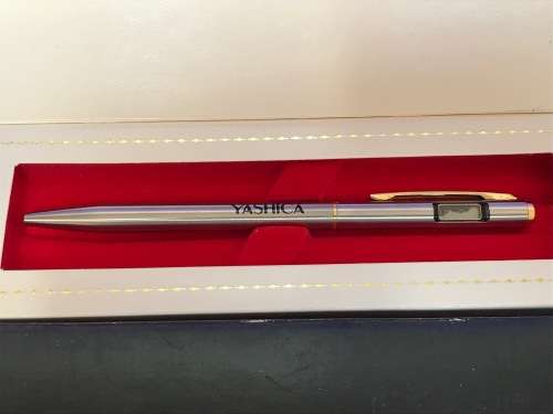 2 X Yashica ball pen LED Time Pen - VINTAGE COLLECTORS ITEM