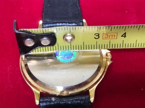 PENATECH QUARTZ, VINTAGE , JAPAN, 18 K GOLD PLATED TEXT ENGRAVED, COLLECTORS ITEM, CA. FROM 70s/80s