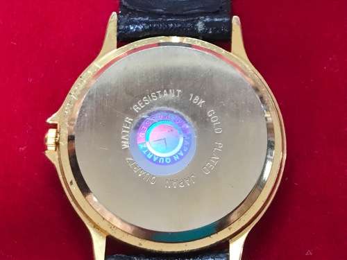 PENATECH QUARTZ, VINTAGE , JAPAN, 18 K GOLD PLATED TEXT ENGRAVED, COLLECTORS ITEM, CA. FROM 70s/80s
