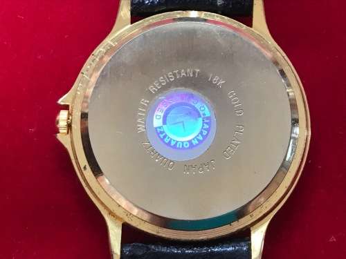 PENATECH QUARTZ, VINTAGE , JAPAN, 18 K GOLD PLATED TEXT ENGRAVED, COLLECTORS ITEM, CA. FROM 70s/80s