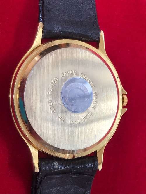 PENATECH QUARTZ, VINTAGE , JAPAN, 18 K GOLD PLATED TEXT ENGRAVED, COLLECTORS ITEM, CA. FROM 70s/80s