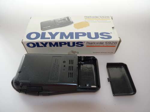 Olympus Pearlcorder S928 microcassette recorder dictaphone in original box , working