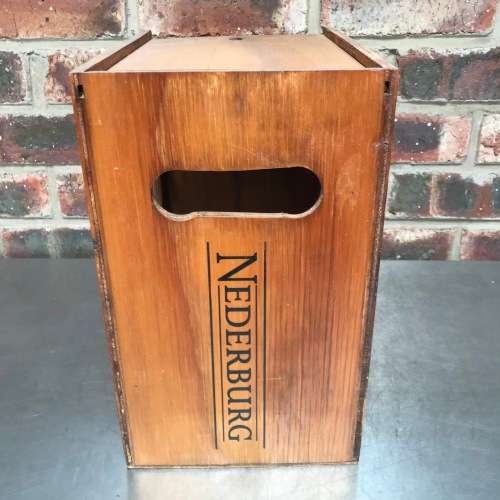 Nederburg wooden wine rack vintage
