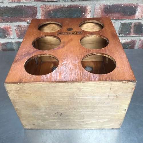 Nederburg wooden wine rack vintage