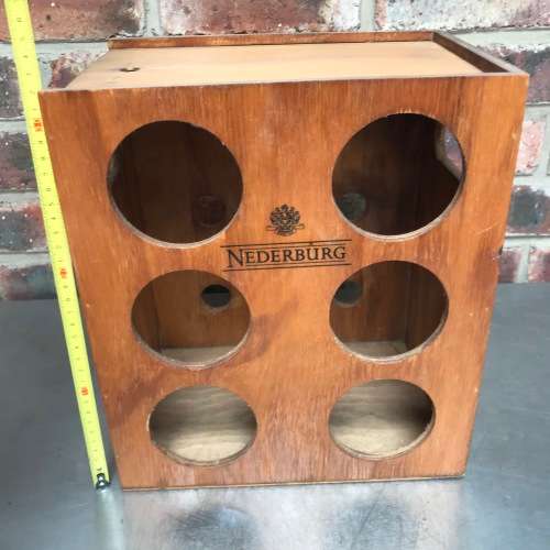 Nederburg wooden wine rack vintage