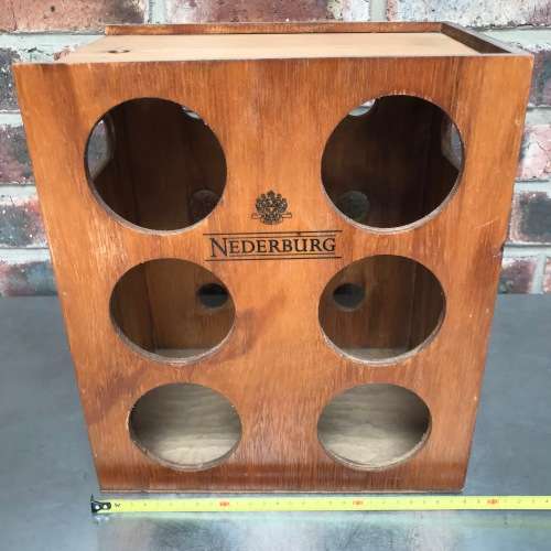 Nederburg wooden wine rack vintage
