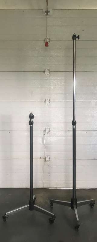Studio Flashlight Set  on Hensel Studio Tripods with rolls
