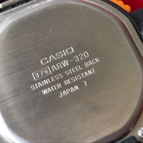 Vintage Casio watch ARW 320 376 water resistant, Japan, collectors item