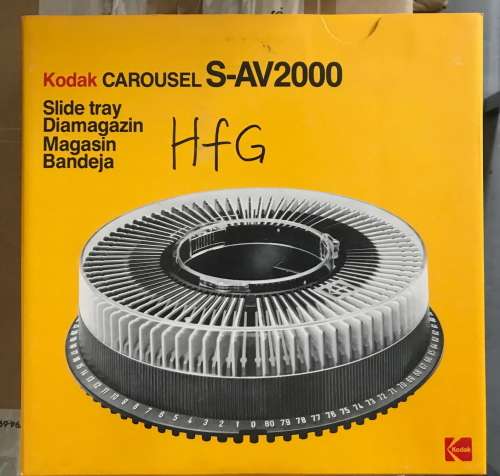 6 x Kodak Carousel S-AV 2000 Projector Slide Tray / Magazine , in very good condition