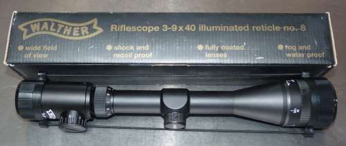 Walther Riflescope 3-9x40incl. Box and caps