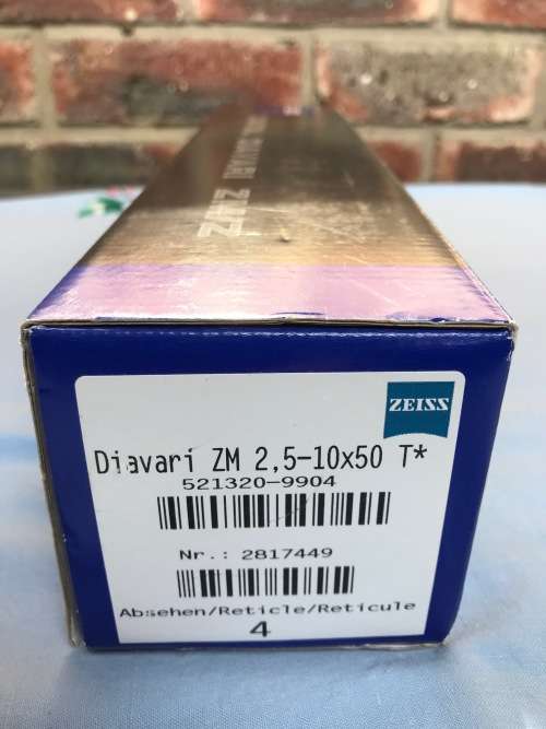 Zeiss Diavari  ZM 2.5 -10 X 50 T* Rifle scope