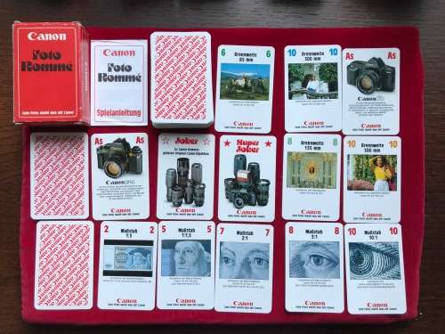 CANON Foto Romme card playing set vintage from the 70ties