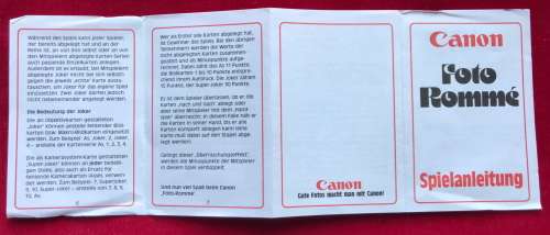 CANON Foto Romme card playing set vintage from the 70ties