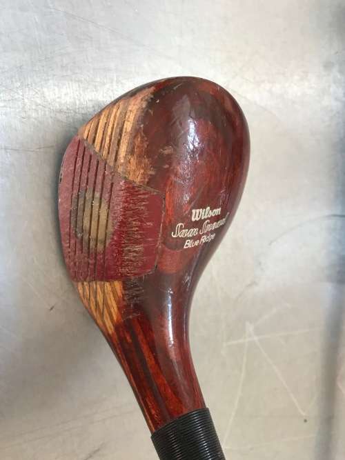 Wilson Sam Snead Blue Ridge Golf Clubs Wood Set 4325 1+3+5 Club,vintage CLIMA / GUARD STRATA-BLOC