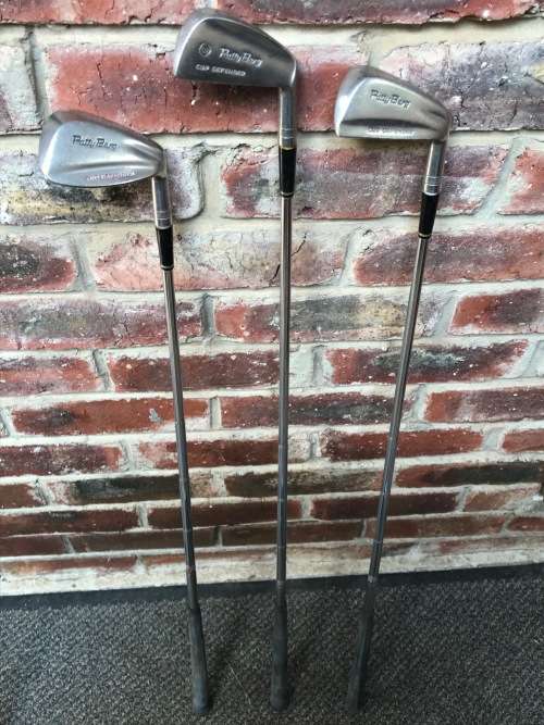 Wilson Clubs 3 + 7 + pitching wedge, Patty Berg, Cup Defender, vintage, collectors item