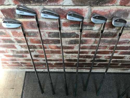 Wilson Blue Ridge Golf Clubs 4,5,6,8,9,pitching wedge ,sam snead , vintage, collectors item