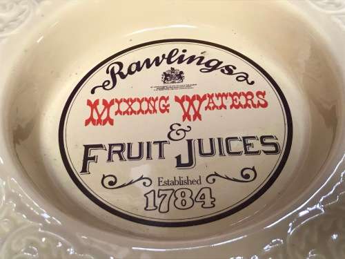 1 X ENGLISH SCANDIC DESIGNED STONEWARE PORCELAIN ASHTRAYS, 17CM - COLLECTORS ITEM