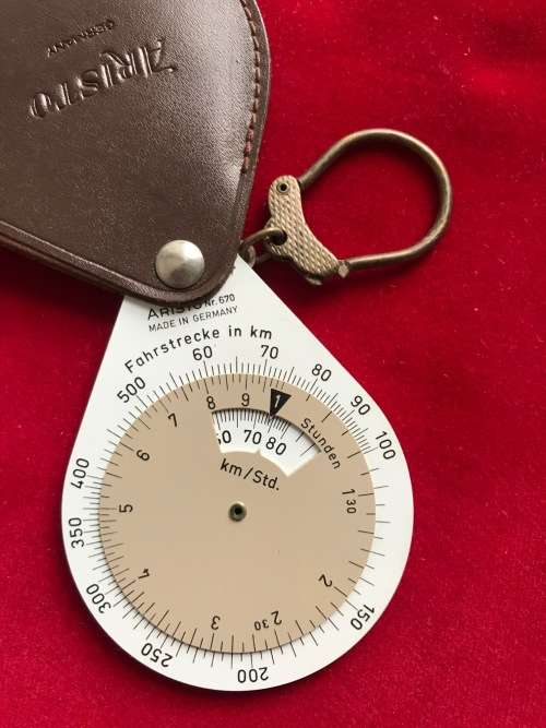 Aristo Germany Nr. 670 , Made in Germany, Fahrstrecke in km, vintage,very rare, collectors item