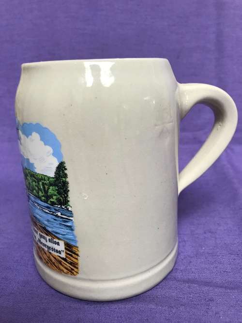 Vintage Beer Mug Isar Flossfahrt Germany, Made in Germany,