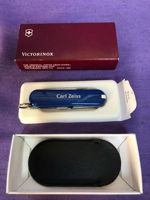 Victorinox knife carl zeiss collectors item, new