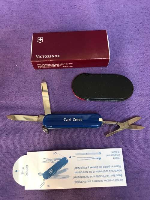 Victorinox knife carl zeiss collectors item, new