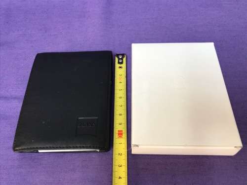 Zeiss Leather writing block with pen