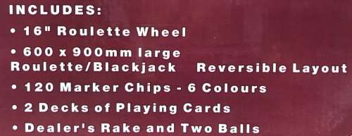 PLAY ROULETTE SET 16 INCH 40CM, Plastic Wheel