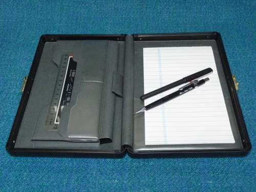 A5 Black Presentation Display Book Aluminium College Conference Folder Portfolio Case Aluminium Box