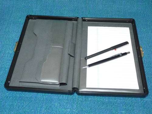 A5 Black Presentation Display Book Aluminium College Conference Folder Portfolio Case Aluminium Box