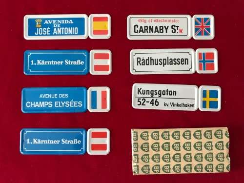 BP Nummi Serie 2 Road Signs from approx. 60s