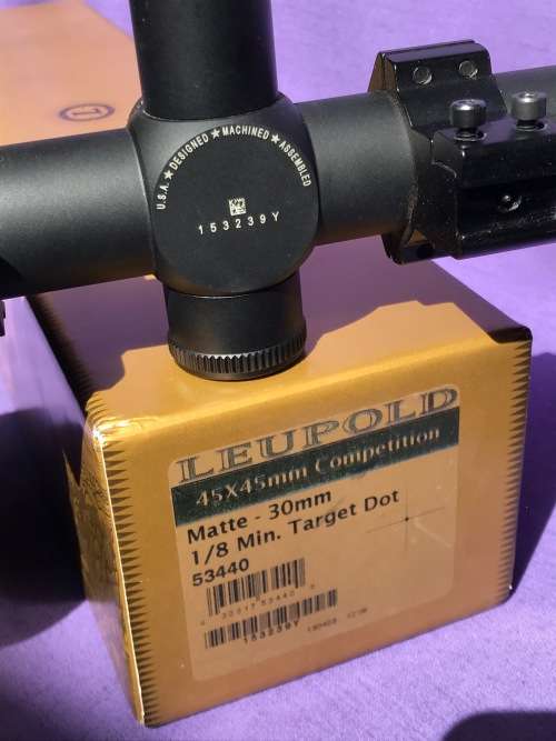 LEUPOLD SCOPE 45X45 Competition Series TARGET DOT, LEUPOLD SCOPE 45X45 Competition Series Matte 30mm