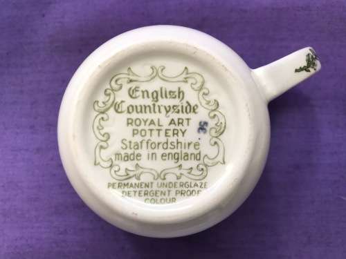 English Countryside Royal Art Pottery Staffordshire Tea -Set, Coffee-Set