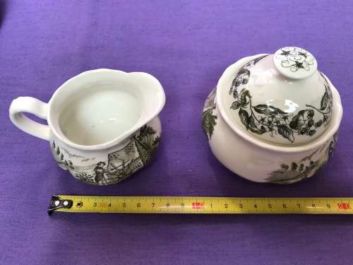 English Countryside Royal Art Pottery Staffordshire Tea -Set, Coffee-Set