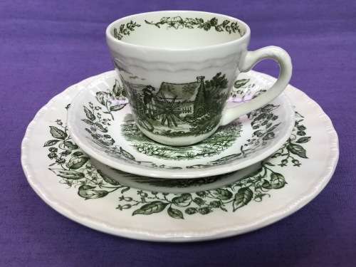 English Countryside Royal Art Pottery Staffordshire Tea -Set, Coffee-Set